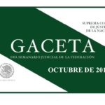OCTUBRE DE 2018 – Gaceta del Semanario Judicial de la Federación